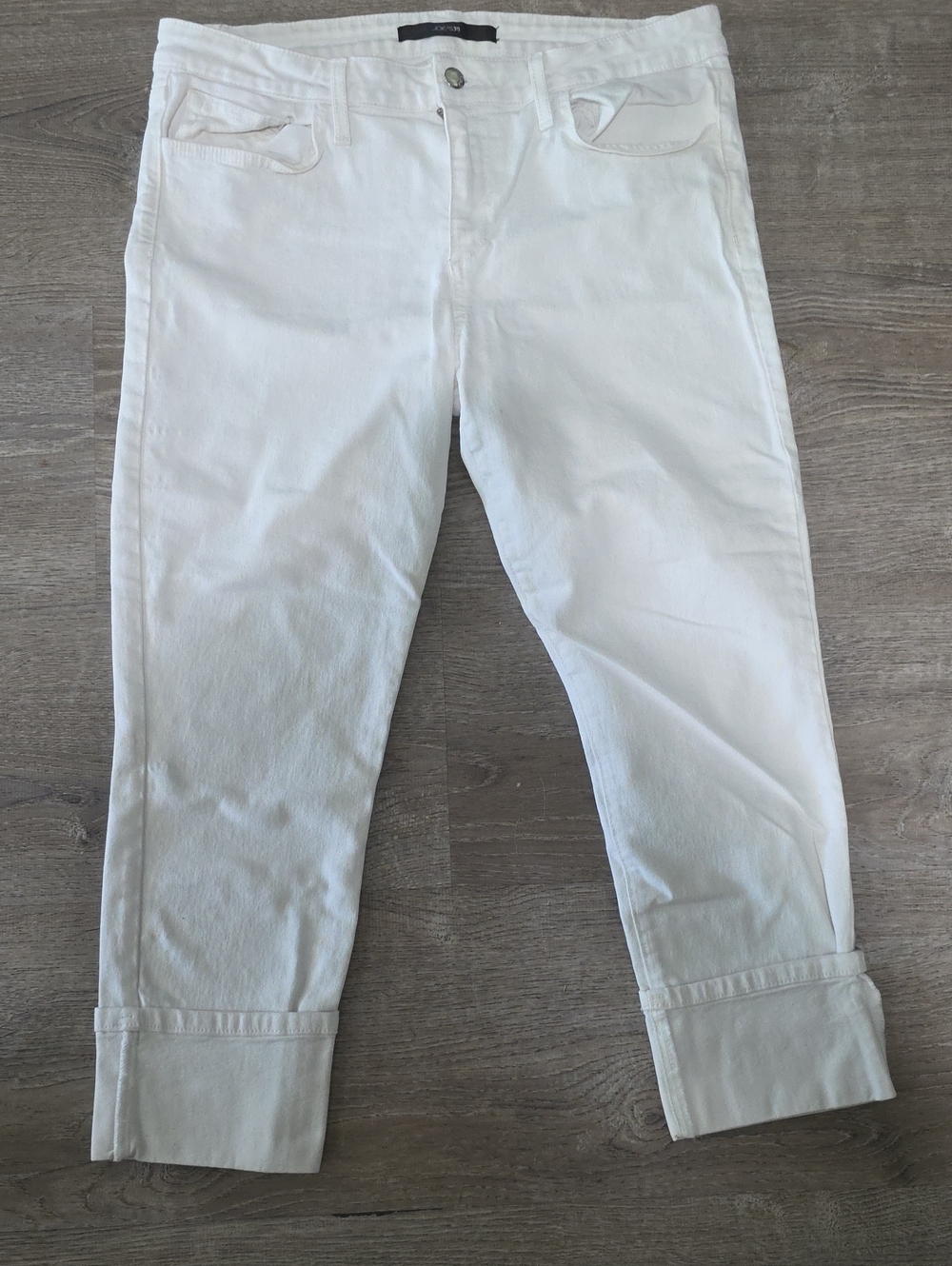 Joe's Jeans White Cropped Ankle Jeans